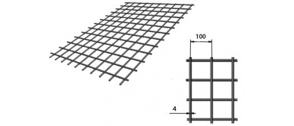 Сетка сварная (дорожная) 100х100х4мм 1,5х2м купить с доставкой в Сосновке