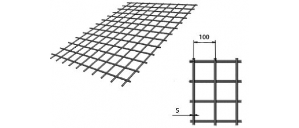 Сетка сварная (дорожная) 100х100х5мм 1,5х2м купить с доставкой в Сосновке