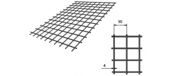 Сетка сварная (дорожная) 50х50х4мм 1х2м купить с доставкой в Сосновке